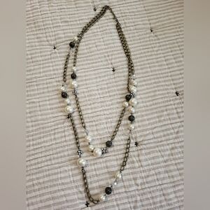 Long Double strand necklace